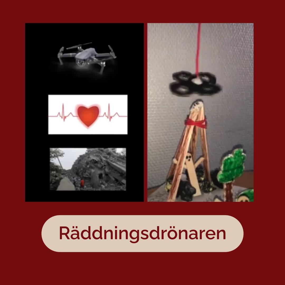 Vinnare i åk 7-9: Räddningsdrönaren.