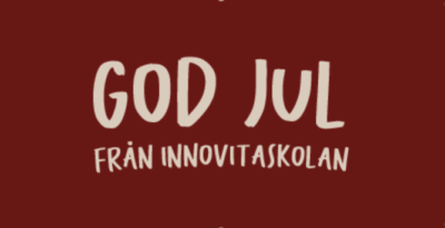 Bild med texten: God Jul från Innovitaskolan
