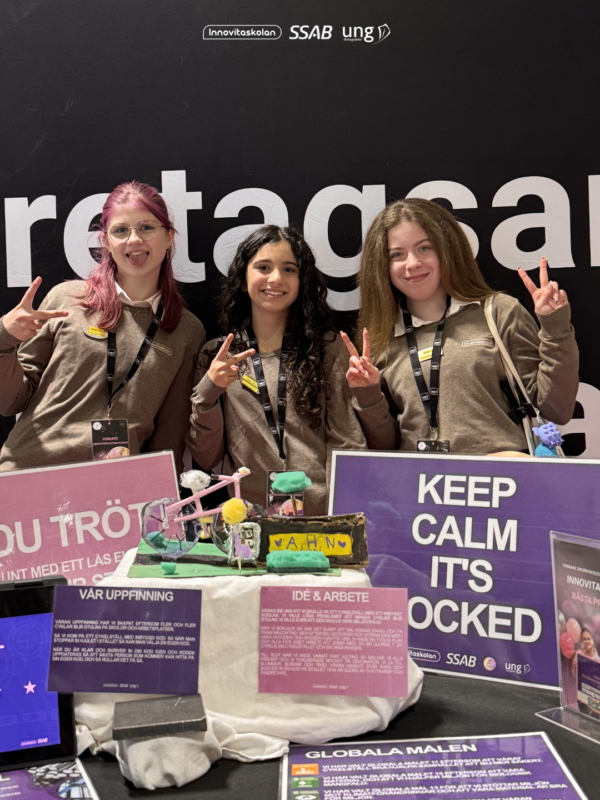 Elever som har vunnit pris.